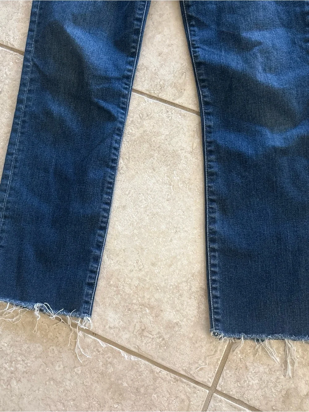 Dark Blue Women's Straight-Leg Jeans
